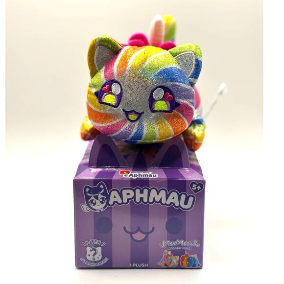Aphmau Meemeows Lollipop Cat from Litter 7 Carnival Treats, Plush, New w/Box - Picture 1 of 6